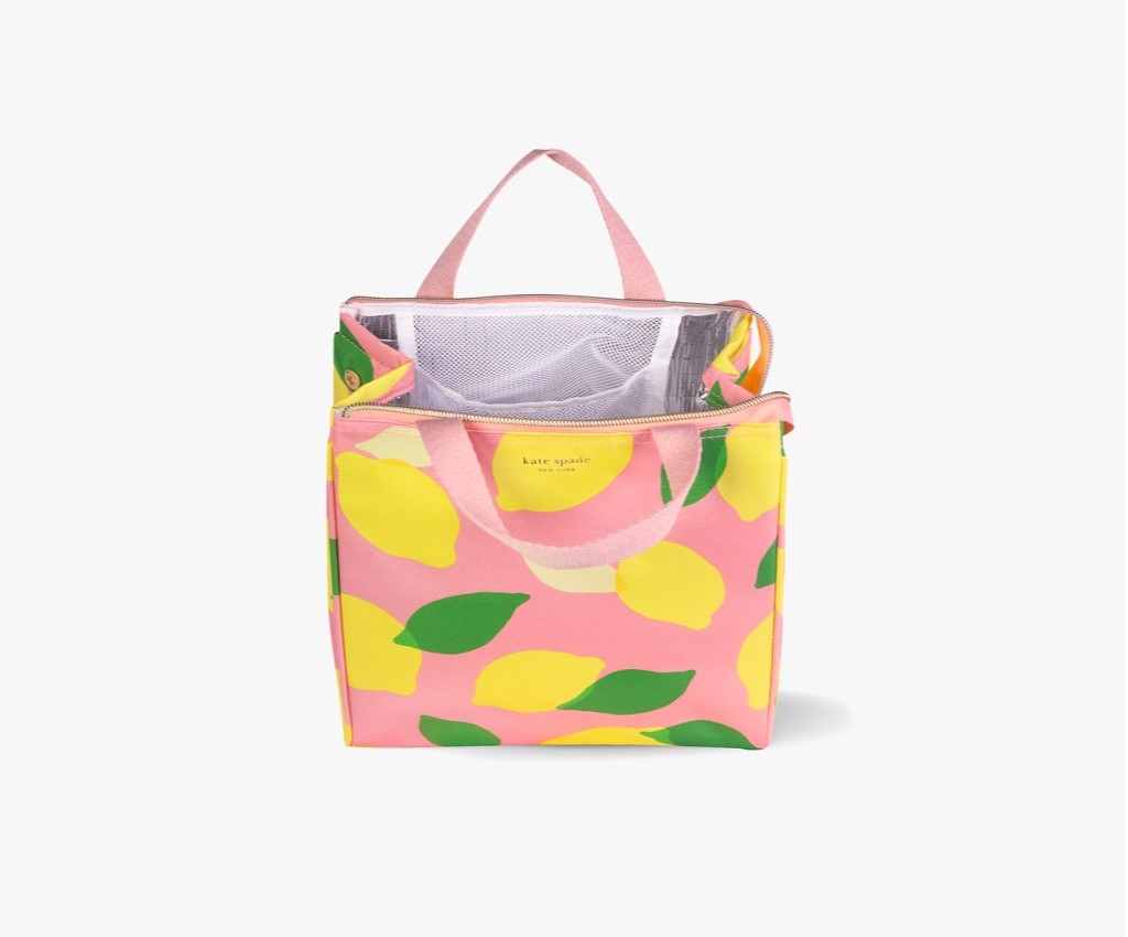 Lemon Toss Lunch Bag (Coral)